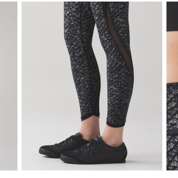 Lululemon Featherlight Tights Leggings W5AHIS | Iridescent Multi Black | Size 6 - Picture 5 of 10